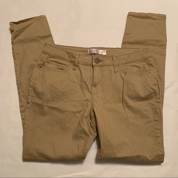 NOBO No boundaries khaki cotton straight leg pants juniors 11 - Picture 1 of 3